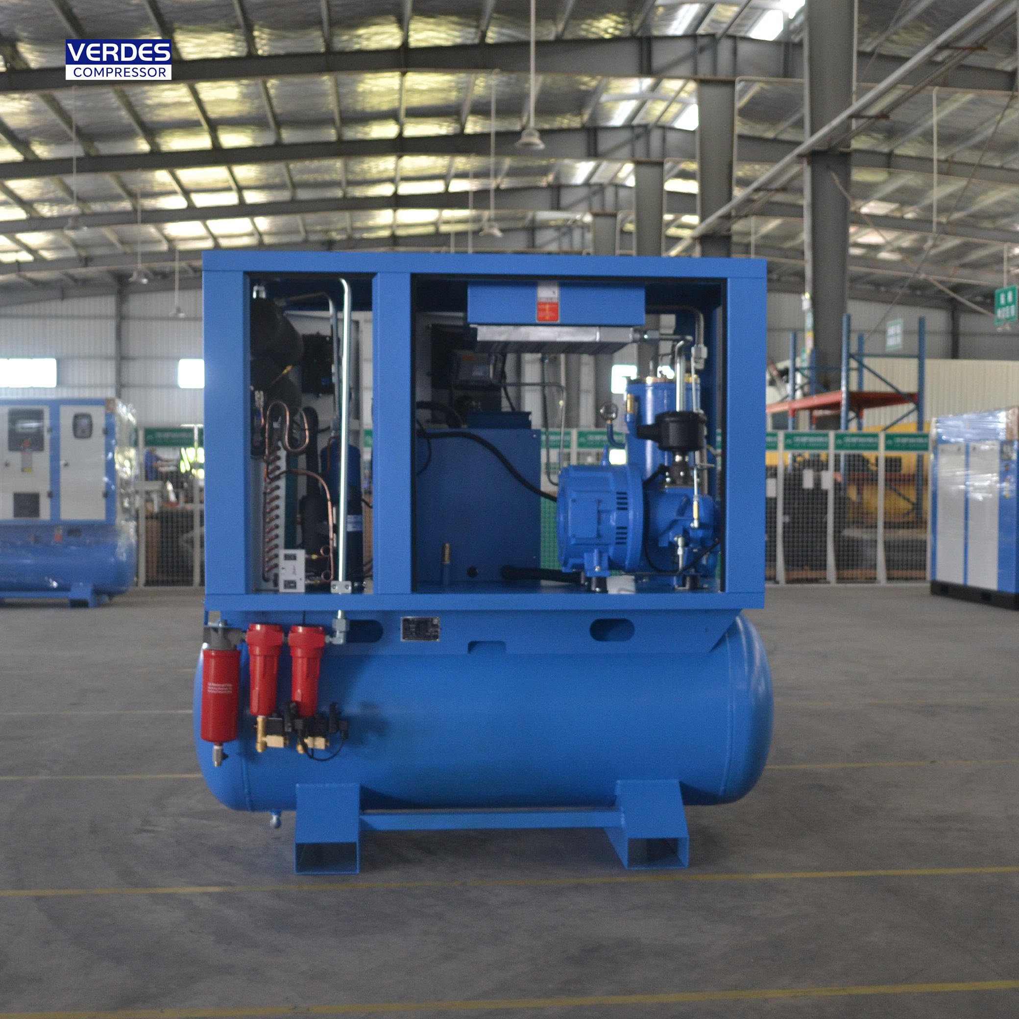 Good Quality 7.5kw/10hp Paint Spray Gun air Compressor Compressor De Ar Portatil PM-VSD Compressor air with Dryer/filter /tank