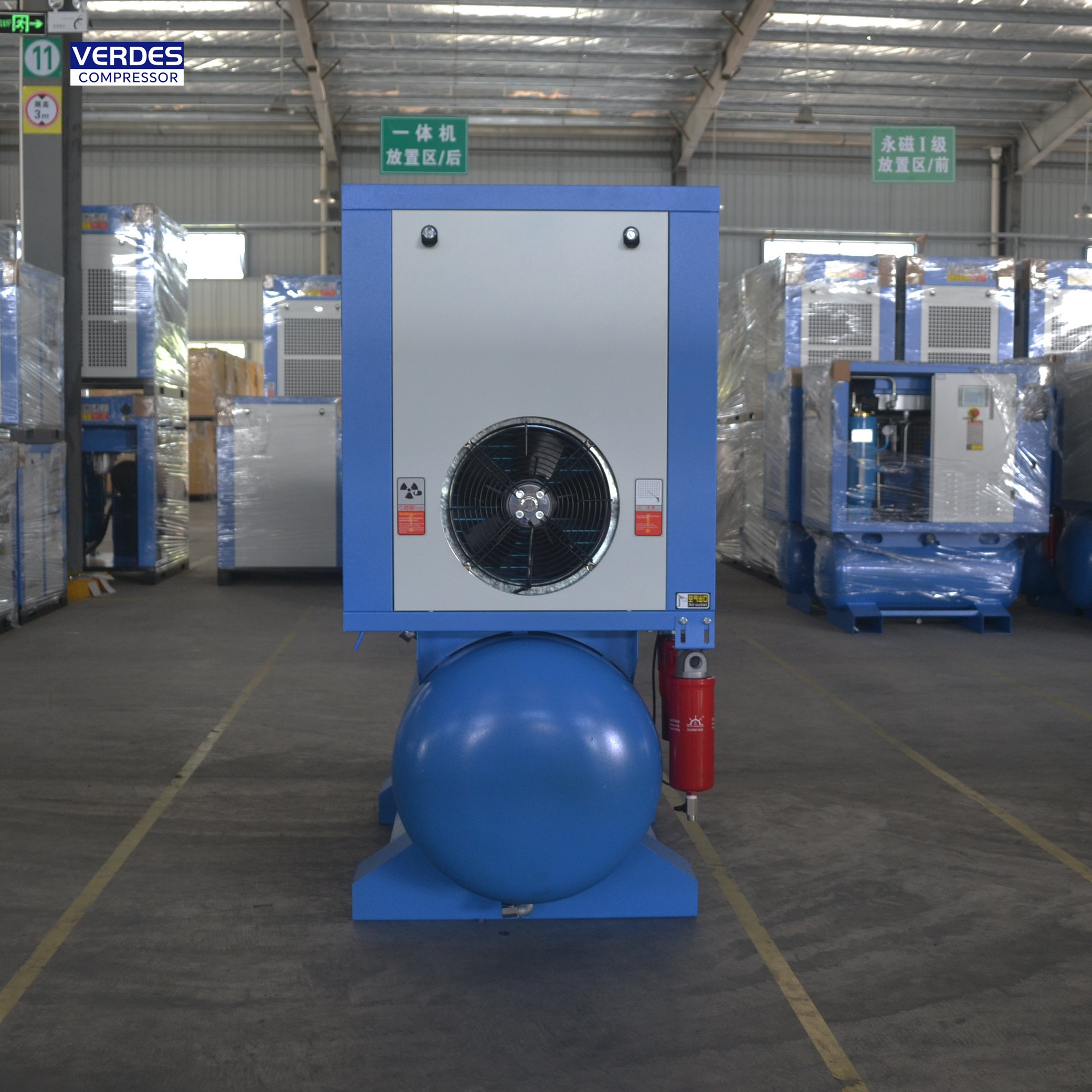 Good Quality 7.5kw/10hp Paint Spray Gun air Compressor Compressor De Ar Portatil PM-VSD Compressor air with Dryer/filter /tank