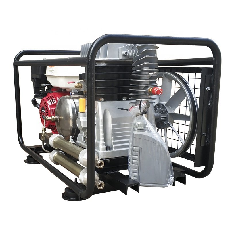 SCU90P Petrol Power Oil Less Diving Air Compressor 20cfm 550L/min with Hoses
