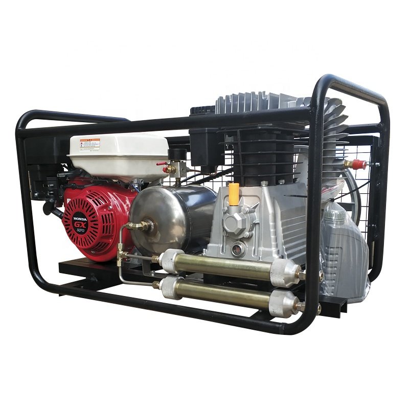 SCU90P Petrol Power Oil Less Diving Air Compressor 20cfm 550L/min with Hoses