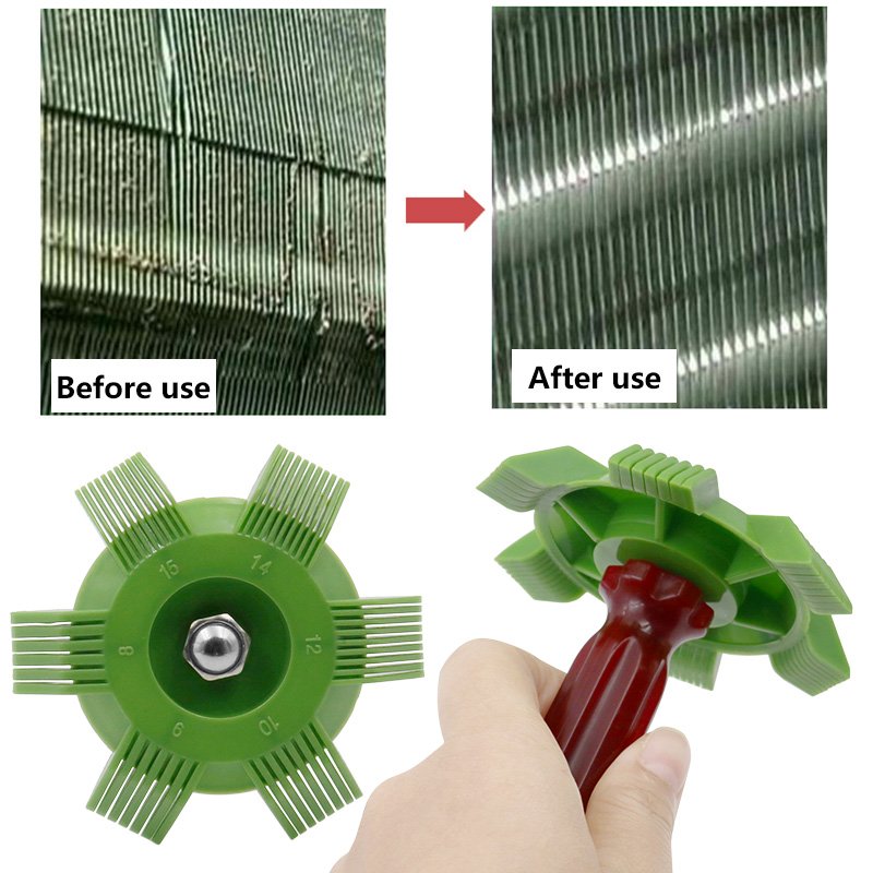 Car A/C Condenser Radiator Evaporator Straightener Fin Coil Comb Air Conditioner Coil Cleaning Tool Auto Cooling System