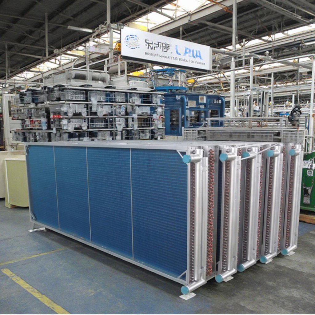 Aluminium Finned Heat Exchanger for Chemical Plant Air to Air Fin Tube Heat Exchanger with Pump and Motor Core Components