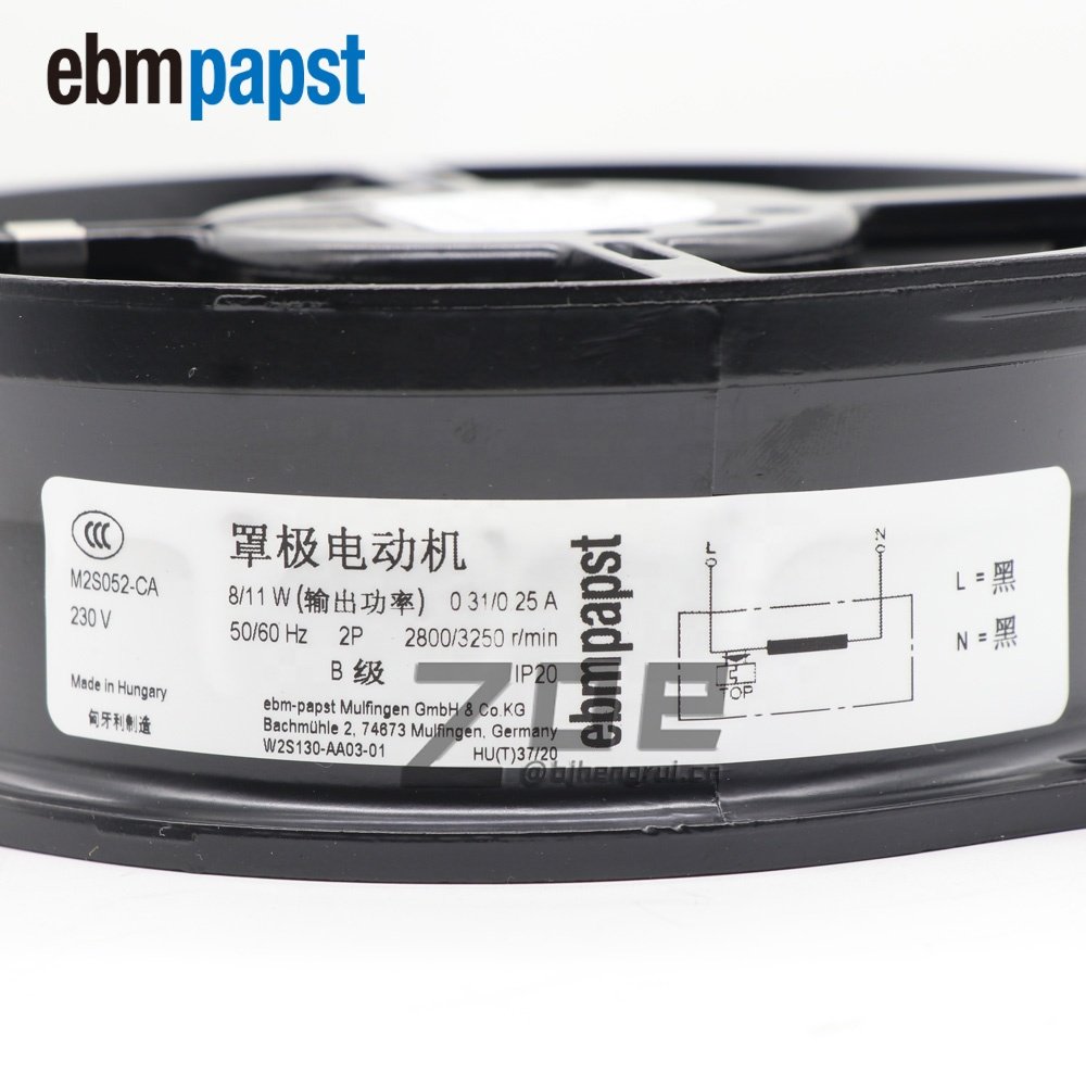 ebmpapst W2S130-AA03-01/ 44 / 21 / 77 / 90 / 64 / 69 W2S130-AA03-87 230V AC 17251 223.6CFM 39W Air Conditioner Cooling Fan