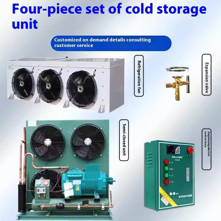 Customized Piston Refrigeration Compressor Units Motor Commercial Condensing Systems for Refrigerators Air