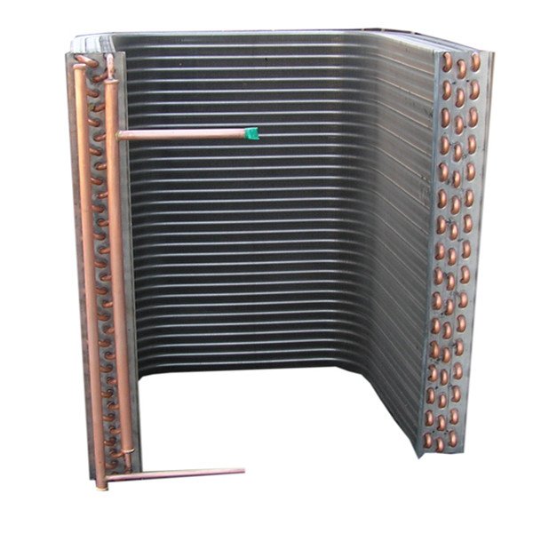 High Quality L Shape Copper Condenser Coil Fin Type Condenser for Air Conditioner