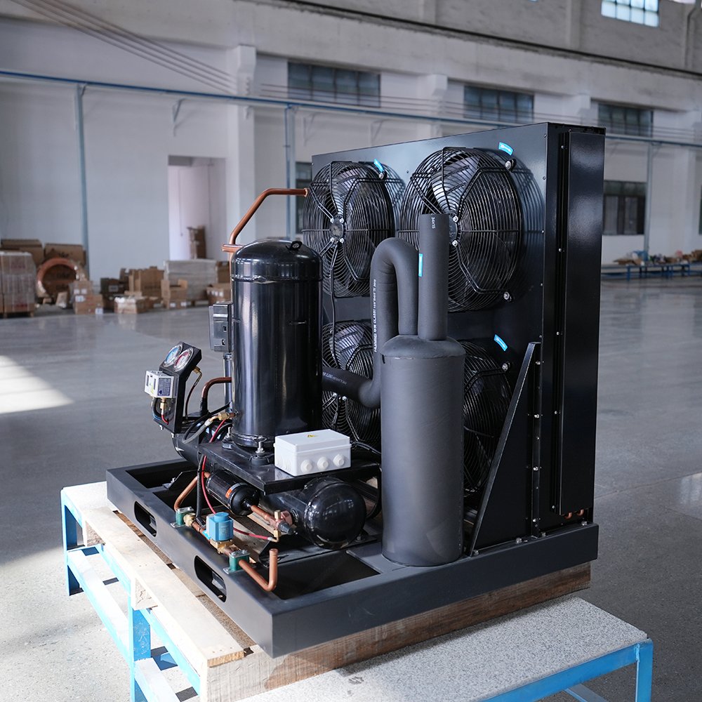 Rapid Shipment Cold Storage Unit Freezer Unit Processing Room Refrigeration Compact Structure Customized Piston Condensing Unit