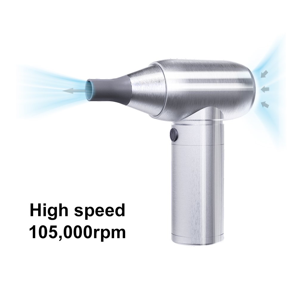 CROSSGUN Leaf Blower Mini Jet Fan Compressed Air Duster Jet Turbo Fan 110000RPM Electric Air Cleaning Hair Drying Fast Charging