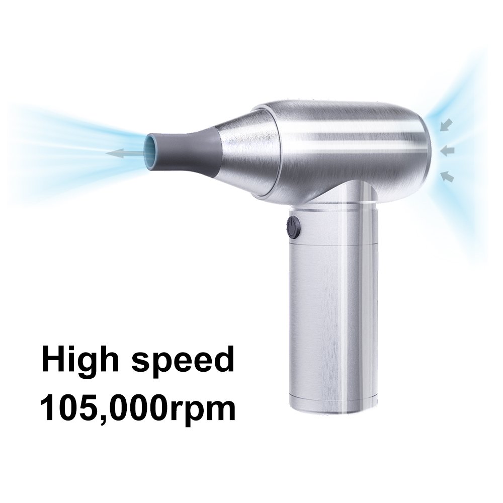 CROSSGUN Leaf Blower Mini Jet Fan Compressed Air Duster Jet Turbo Fan 110000RPM Electric Air Cleaning Hair Drying Fast Charging