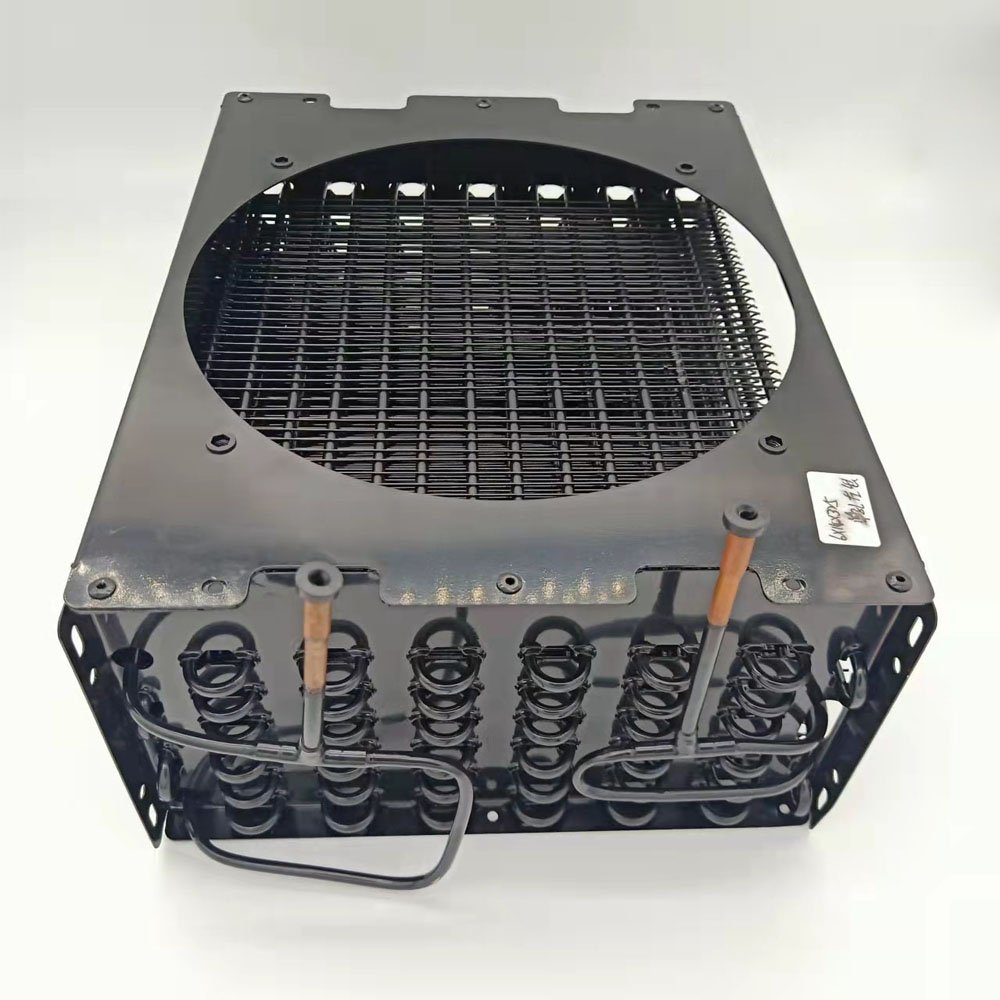 Freezer Parts Factory Supply Copper Tube Aluminium Double Tube Condenser Evaporator Radiator for Fridge Free Cooler