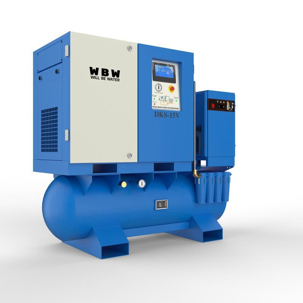 Good Price Screw air Compressor 3 in One 15kw air Compressor with tank and Dryer