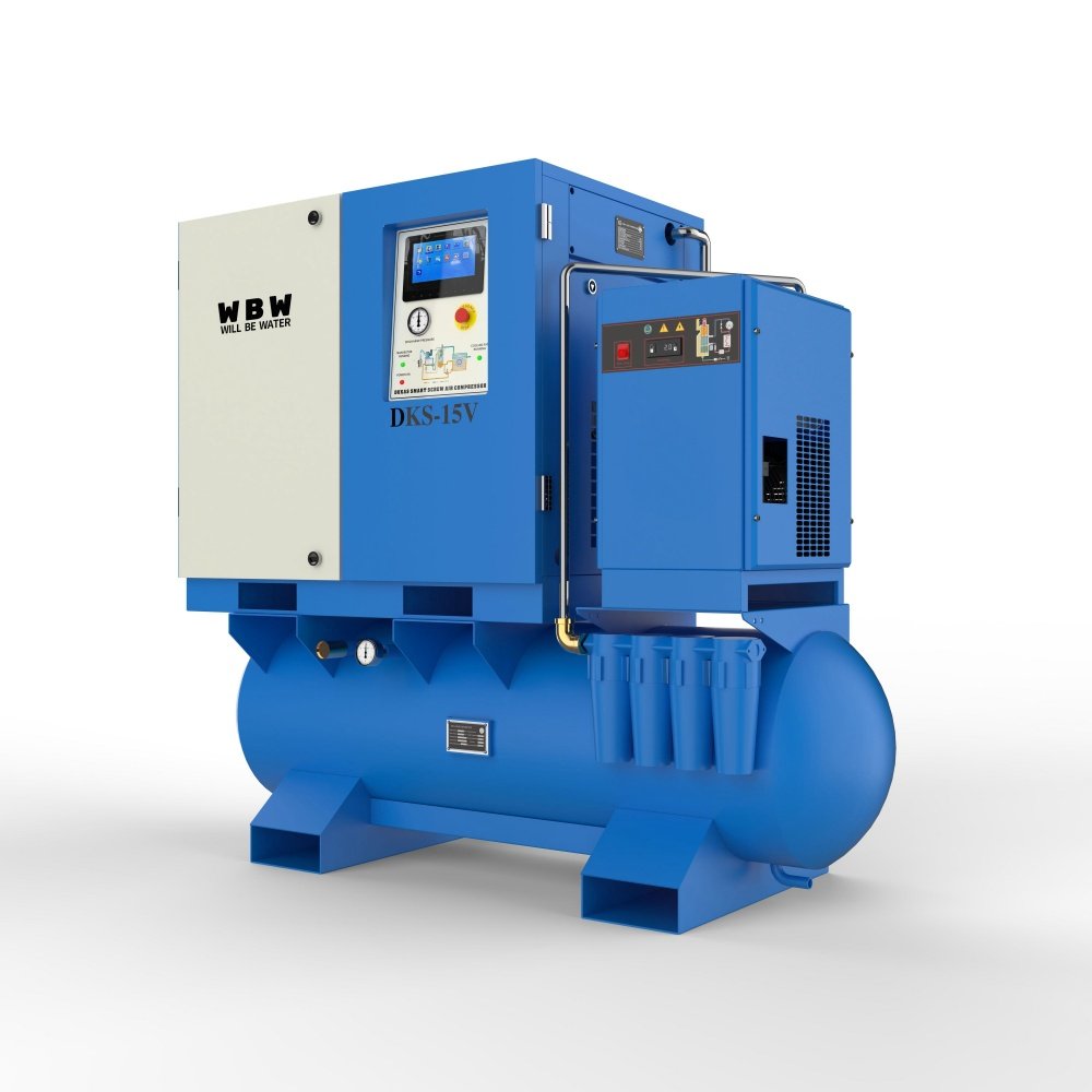 Good Price Screw air Compressor 3 in One 15kw air Compressor with tank and Dryer