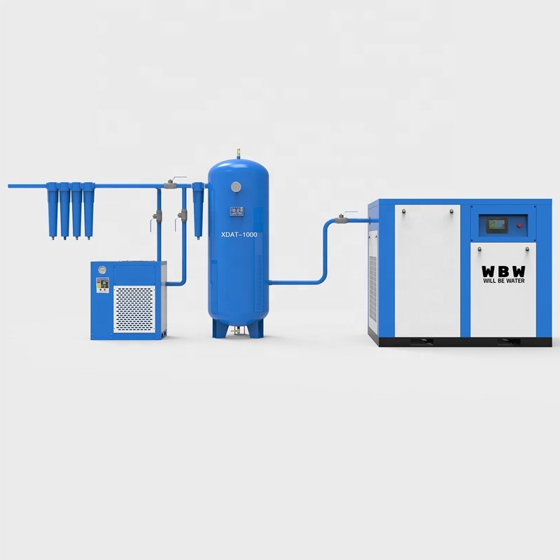 Good Price Screw air Compressor 3 in One 15kw air Compressor with tank and Dryer