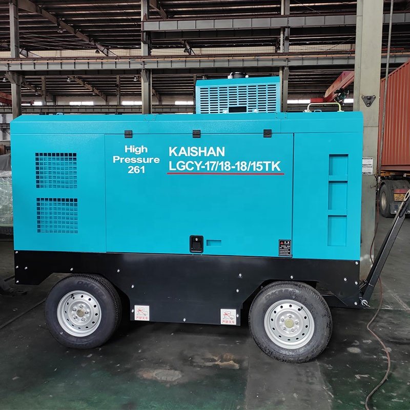 Kaishan LGCY-17/18-18/15TK Mining Used 210hp diesel 17 bar Screw air Compressor for Mine Drilling Rig