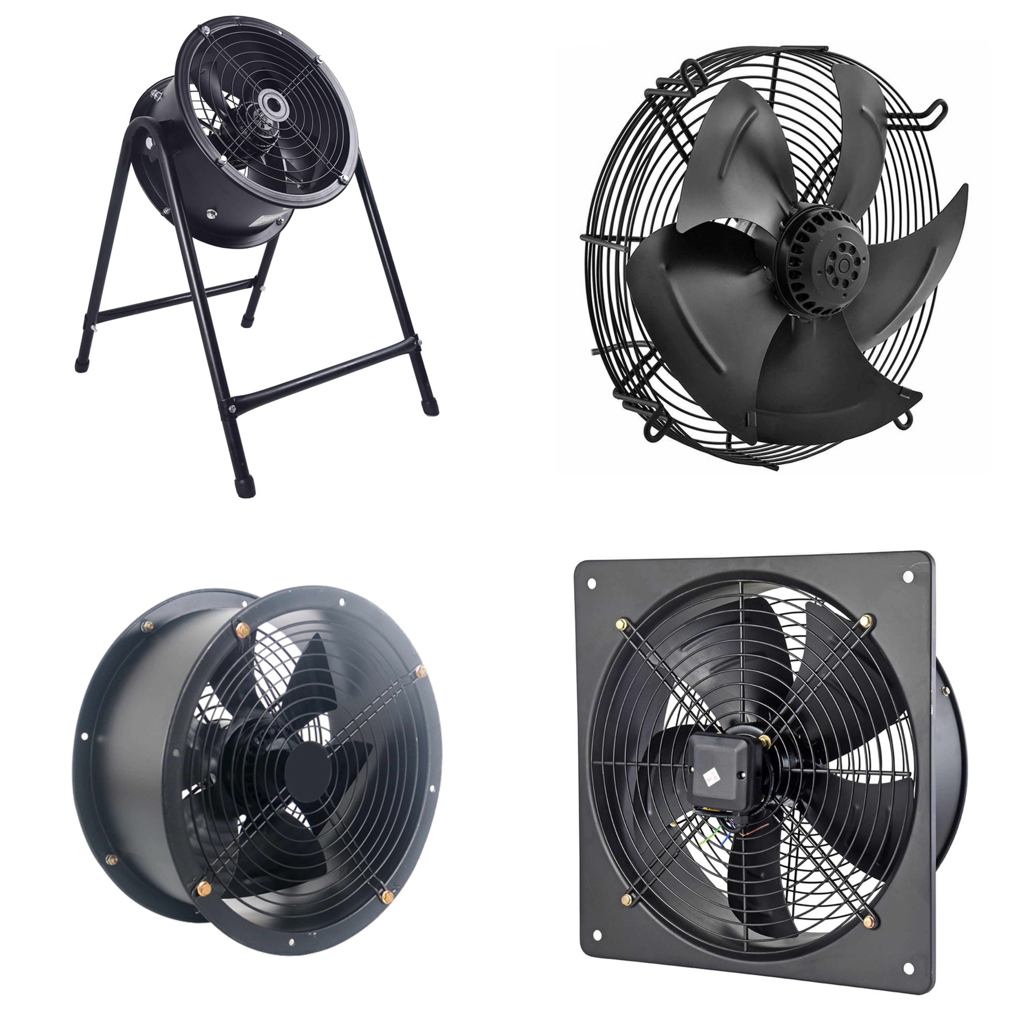YWF200 External Rotor Fan Blower Draws Large Wind Power Short Tube Type Industrial Exhaust Axial Flow Fan