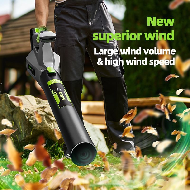 Suca 40V Brushless Cordless Leaf Air Blower Machine Electric air Blower Battery Leaf Blower