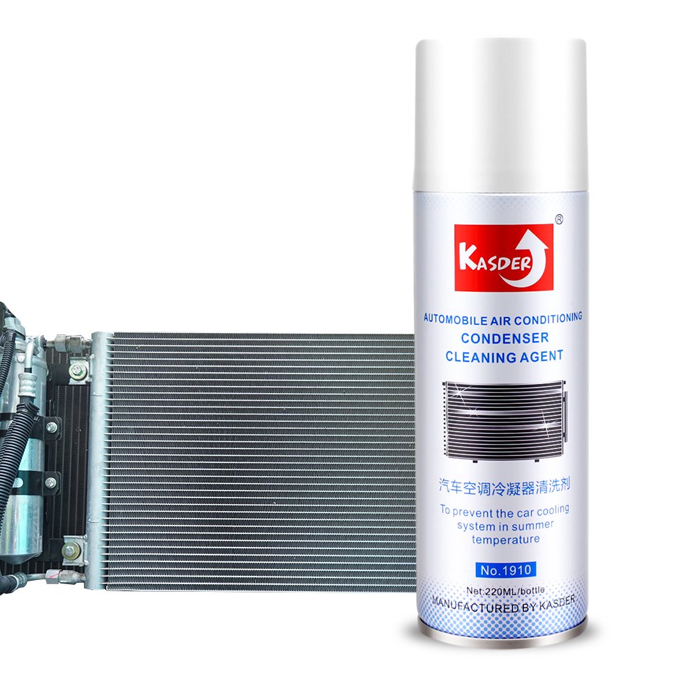 Kasder Car Ac air Condenser Cleaner Hvac A.c Cooling Coil Cleaner Foam Spray for air Conditioner with Foaming for A/c Cleaning