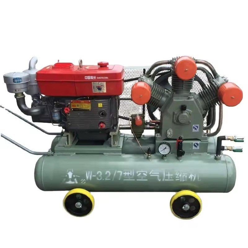 Piston Air Compressor Portable Diesel Piston Mining Air Compressor for Sale