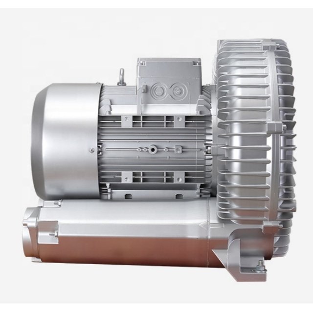 Single Stage Oil Free Ring Blower High Pressure Aluminum Alloy GB Air Blower for Fish Farming Ultra 9000 Air Blower Pool 380V
