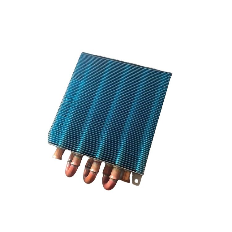 Copper Tube Small Ac Condenser Aluminum Fin Evaporator Coil Blue Fin Copper Coil Mini Condenser