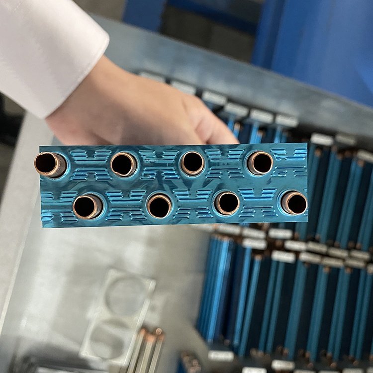 Copper Tube Small Ac Condenser Aluminum Fin Evaporator Coil Blue Fin Copper Coil Mini Condenser
