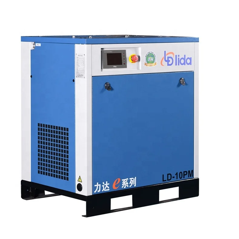 Lida Belt Driven 10hp 10bar Rotary Screw Air Compressor