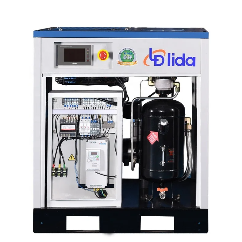 Lida Belt Driven 10hp 10bar Rotary Screw Air Compressor