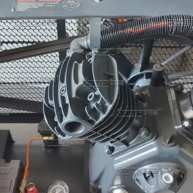 2.2KW Portable Screw Air Compressor Gas Powered Oil-Free Lubricated Air Cooled with Core Motor Components