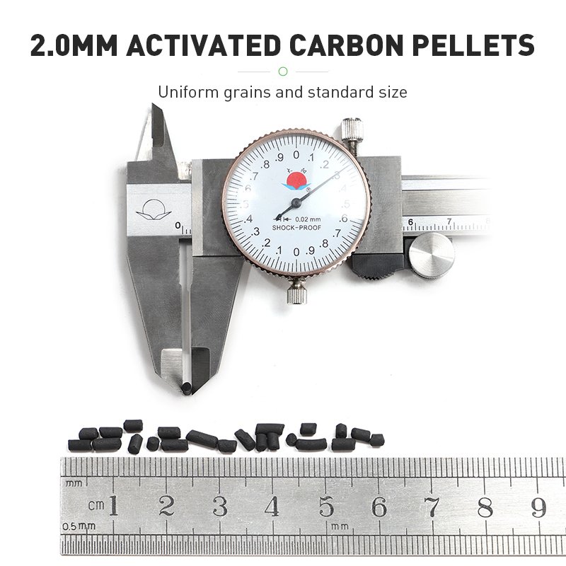 Columnar Activated Carbon 1.5/2/4/6/8mm for Paint Room Exhaust Gas Treatment & Chemical Auxiliary Chemicals