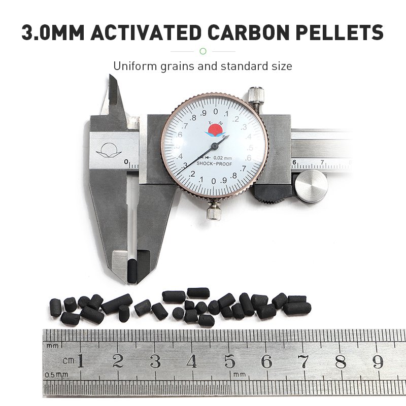 Columnar Activated Carbon 1.5/2/4/6/8mm for Paint Room Exhaust Gas Treatment & Chemical Auxiliary Chemicals