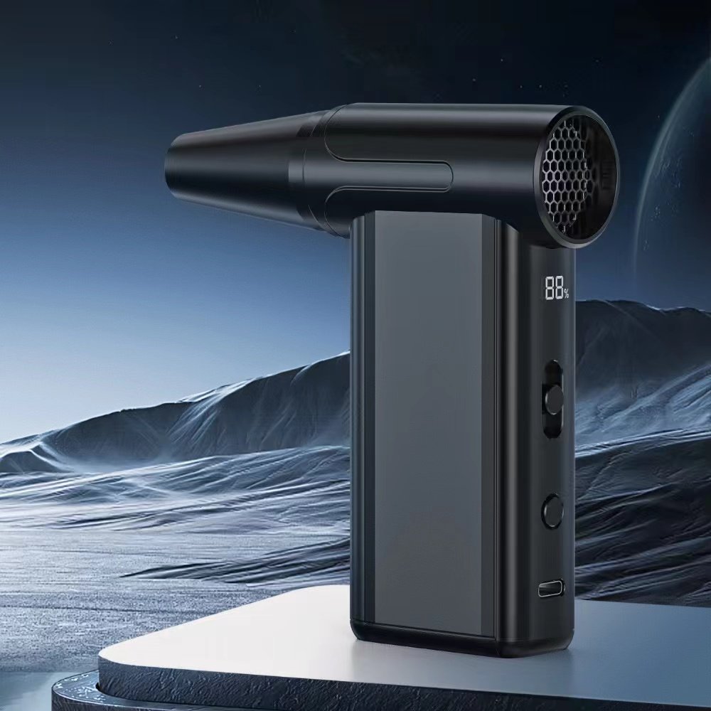 Electric Turbo Fan Blower Air Duster 130000rpm Turbofan Potable Rechargeable Hair Dryer Mini Jet Fan