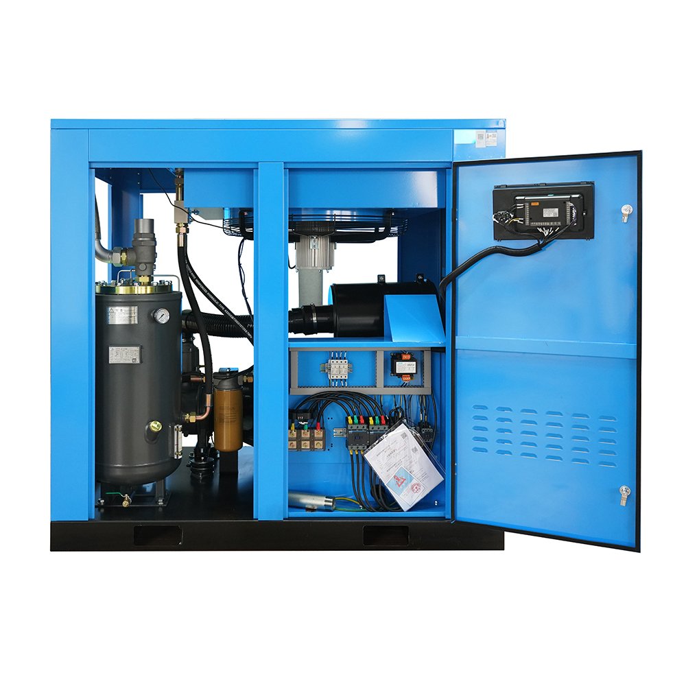 7.5kw 15kw 22kw 37kw 75kw 132kw Electric Rotary Screw Air Compressor 8bar 10bar 13bar With Ce for Industrial
