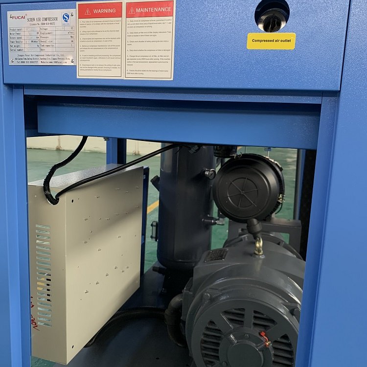 FUCAI China Factory 30hp 22kw High Pressure Electric Rotary Oil Free Screw Air Compressor for Dental Compressor