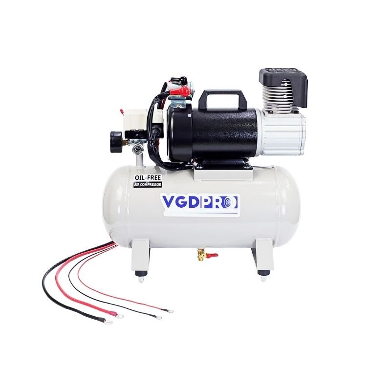 Professional 12V 25L Tank Weatherproof Heavy Duty Piston Type Portable Oil-Free Lifting Equipment DC Air Compressor
