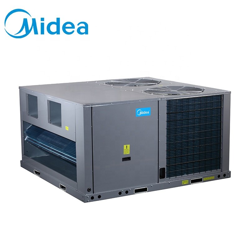 Midea Mounted Mounting Axial Fan Centrifugal Fan Ac Motor Rooftop Air Conditioning Unit R410a 50hz 15ton Rooftop Package