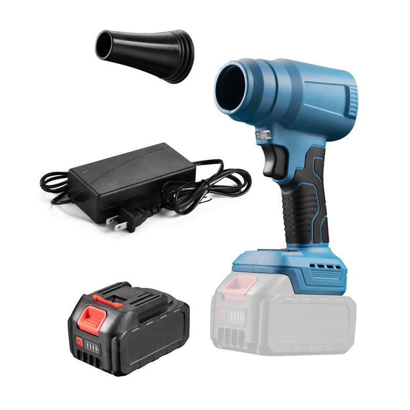 High-Power Lithium Battery Blower Fan Industrial Dust Removal Air Blower with Turbo for DIY Foreign Trade Model Violent Ducted