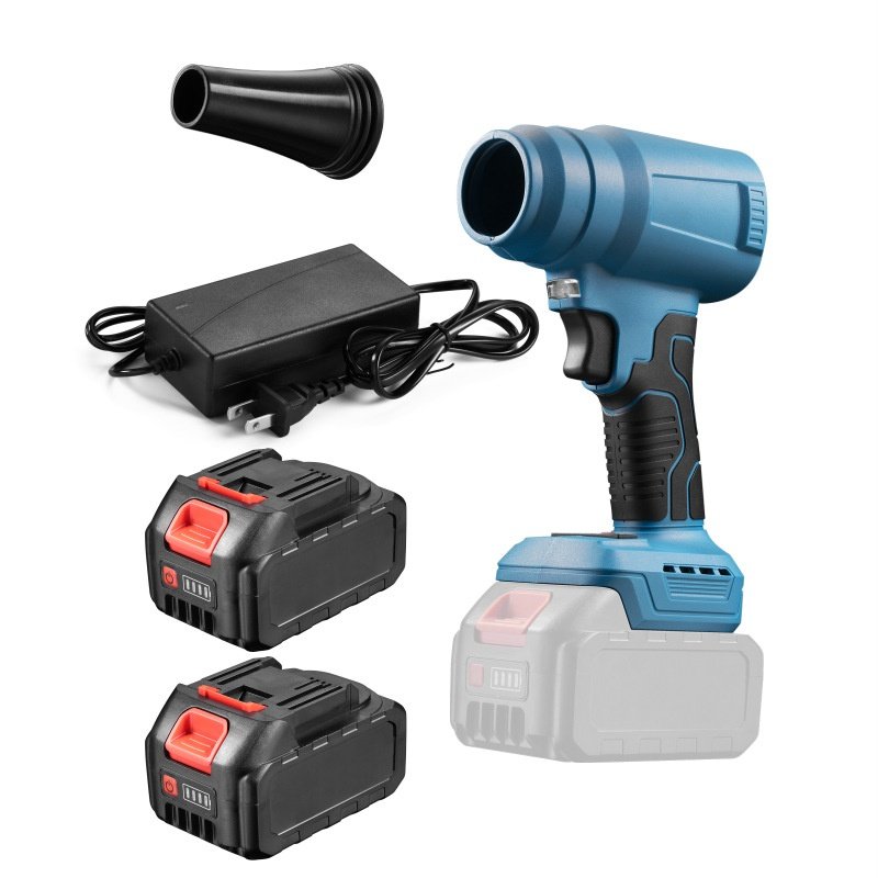 High-Power Lithium Battery Blower Fan Industrial Dust Removal Air Blower with Turbo for DIY Foreign Trade Model Violent Ducted