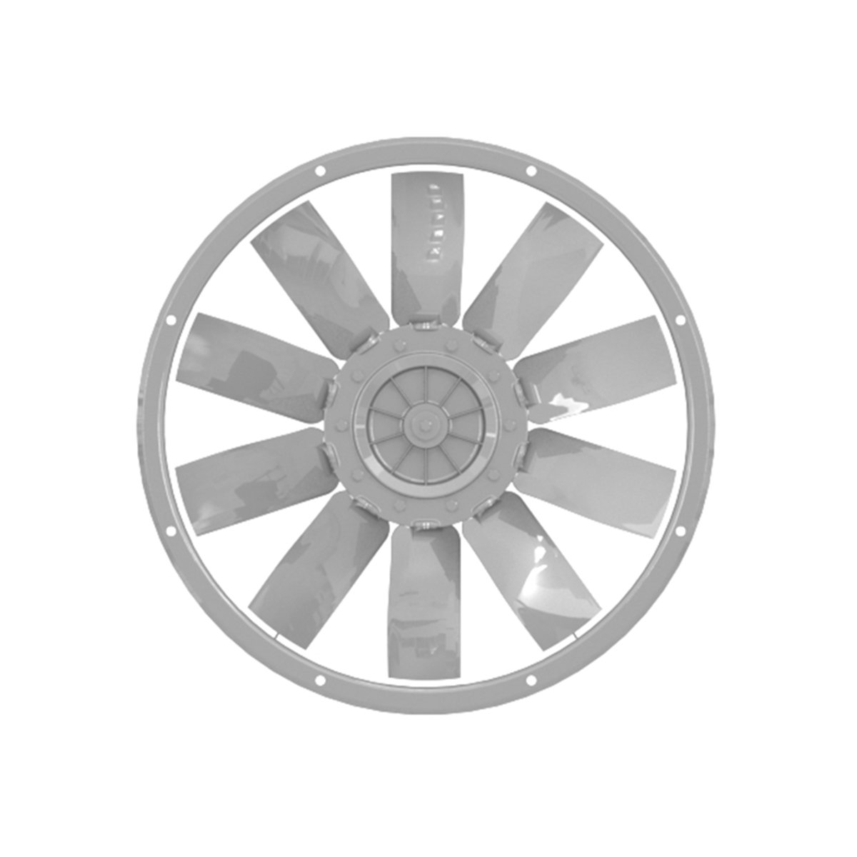 Axial Fan EVF 710/D Direct-Driven for Industrial Application for Suction of Dusty and Wet Air