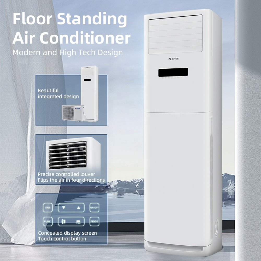 Gree Low Noise On/Off Standing AC Air Conditioner Floor 24000Btu -48000Btu Residential Wifi Floor Standing Air Conditioners