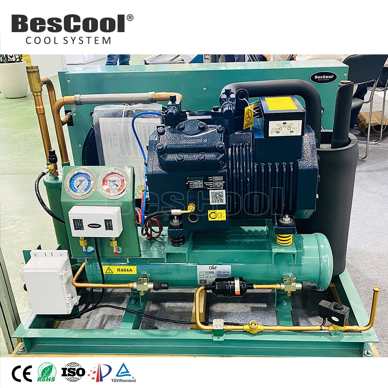 Factory Supply Refrigeration Compressor Water-cooled Air-cooled Condensing Unit for Restaurant Industries