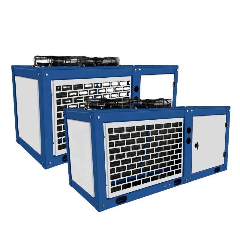 Walk in Cooler Refrigeration Unit V Type Air Cooled Condenser Freezer Condensing Unit
