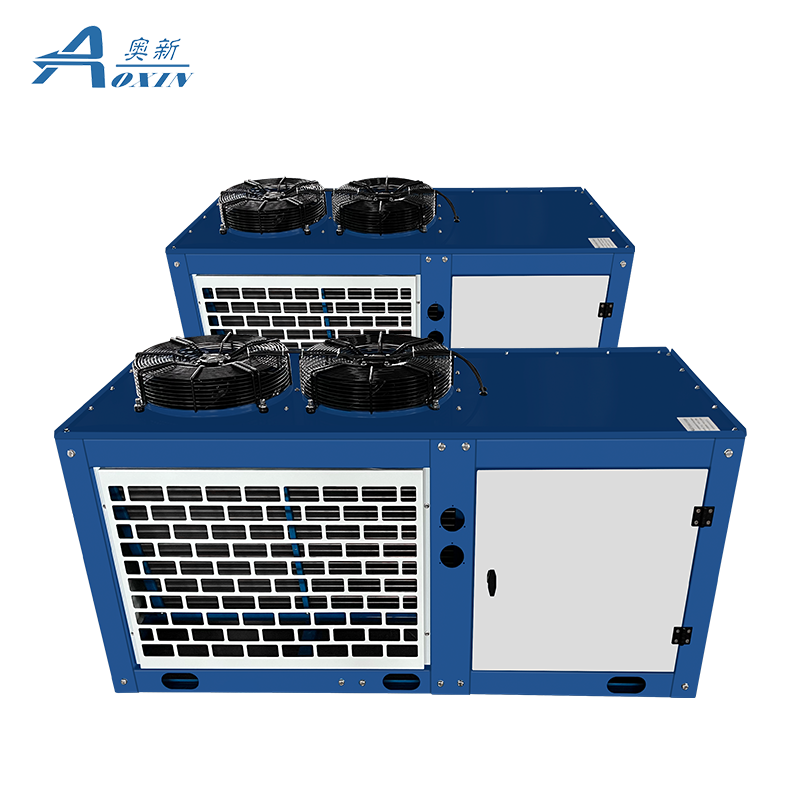 Walk in Cooler Refrigeration Unit V Type Air Cooled Condenser Freezer Condensing Unit