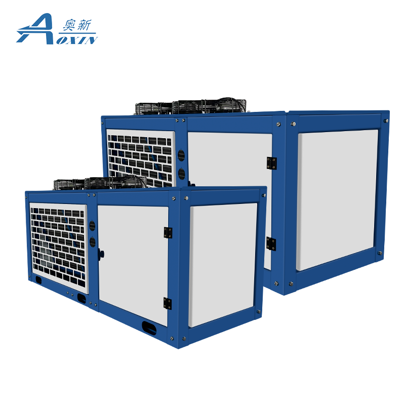 Walk in Cooler Refrigeration Unit V Type Air Cooled Condenser Freezer Condensing Unit