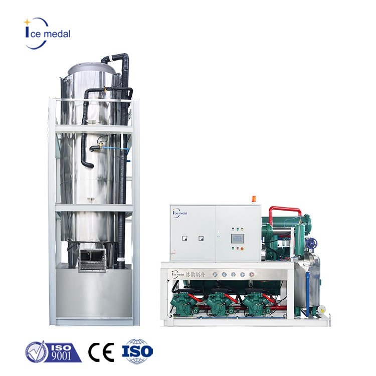 Factory 20ton 30ton 60ton Large Capacity 10t Packing Solid Automatic Ammonia Industrial Maquina De Hacer Hielo Ice Tube Machine