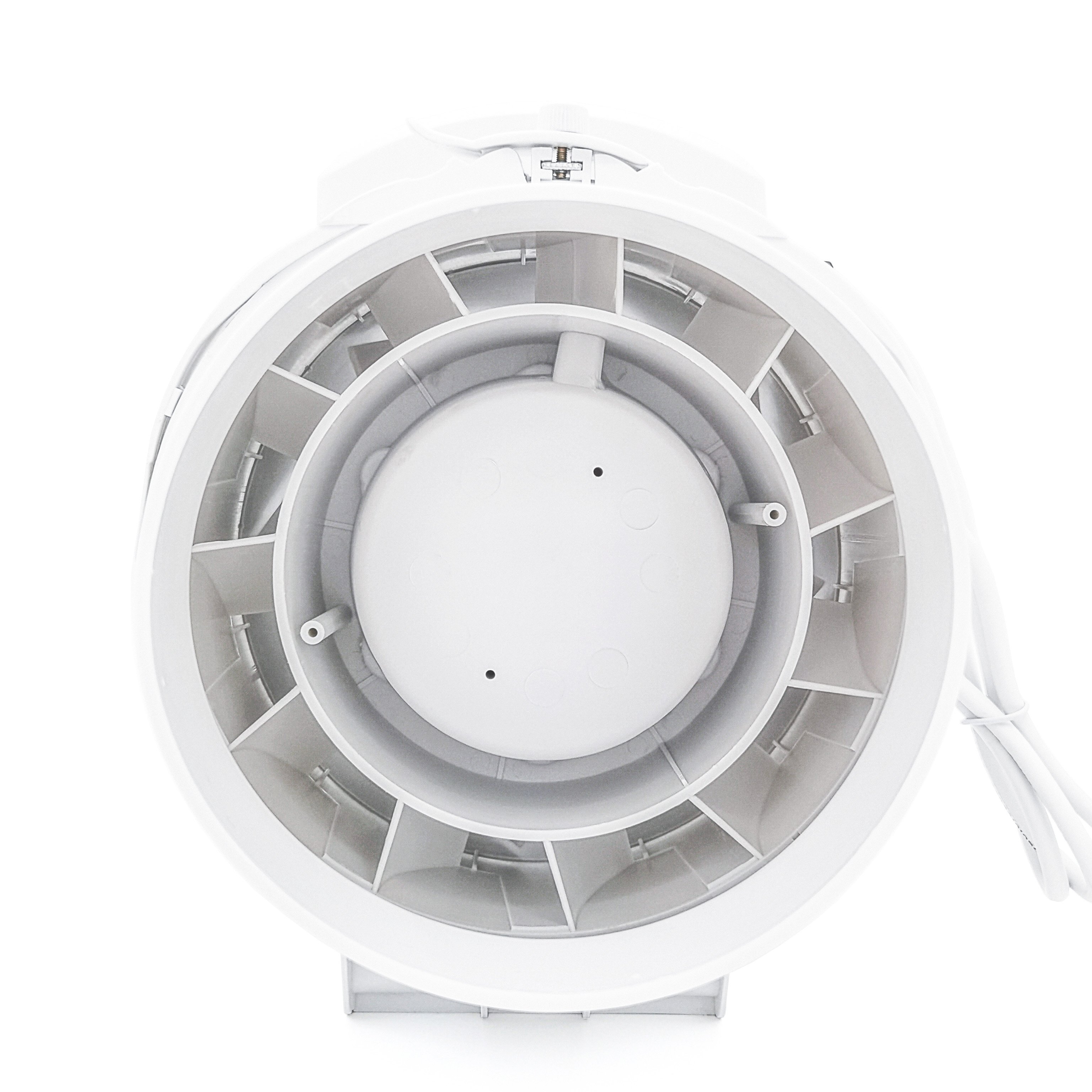 High Pressure Low Noise Circular 6 Inch Duct Ventilation Fan Use for Reading Room/Bathroom