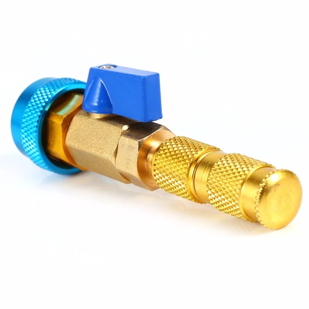 Car Air Conditioning Valve Core R134a Quick Remover Installer Low Pressure Refrigerant Adapter Kit Valve Core Remover Tool