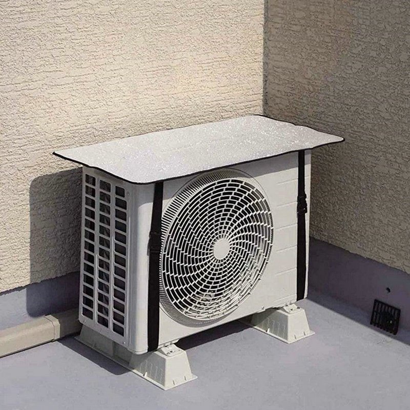 Custom Aluminum Foil AC Cover for Home Outside Central External air Conditioning Sunshade Covers Outdoor air Conditioner Cover