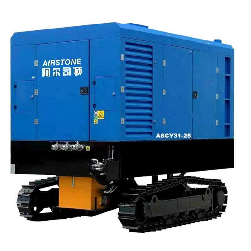 Factory Direct Sale 18bar 191KW 680CFM Diesel Mobile Compressor Direct Driven Diesel Air Compressor for Construction Work
