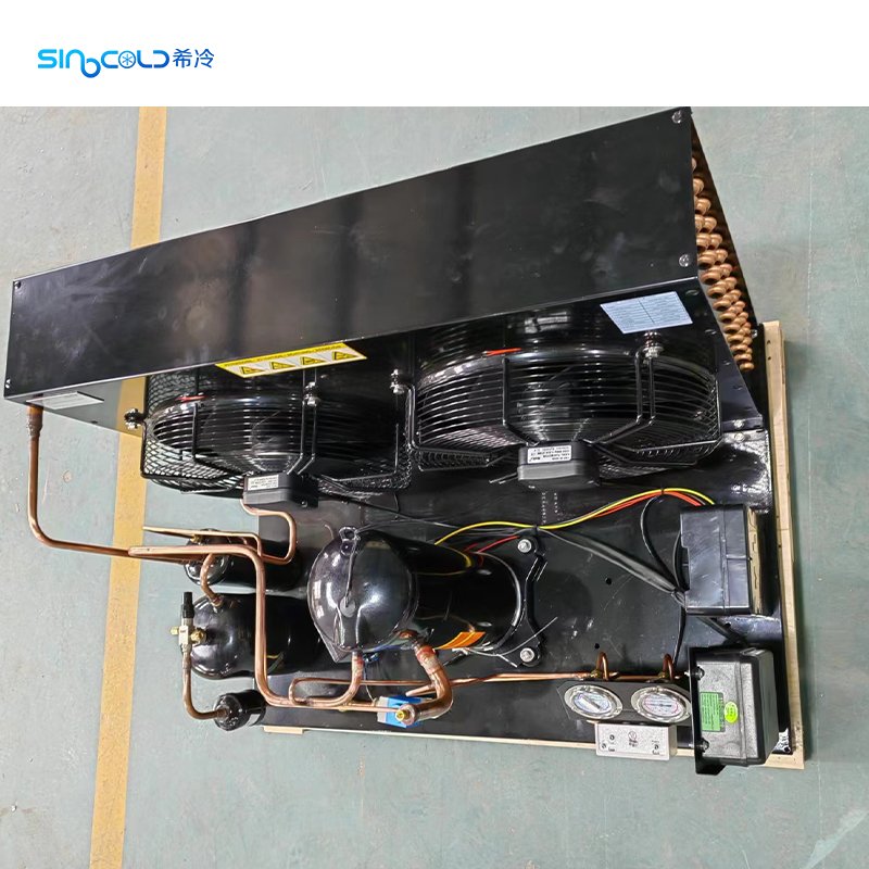 Custom 2-10HP Cold Room Refrigeration Unit SCYHF06 5hp Condensing Unit with YM86E7G-100 Scroll Compressor R404A 220V 3ph 60hz