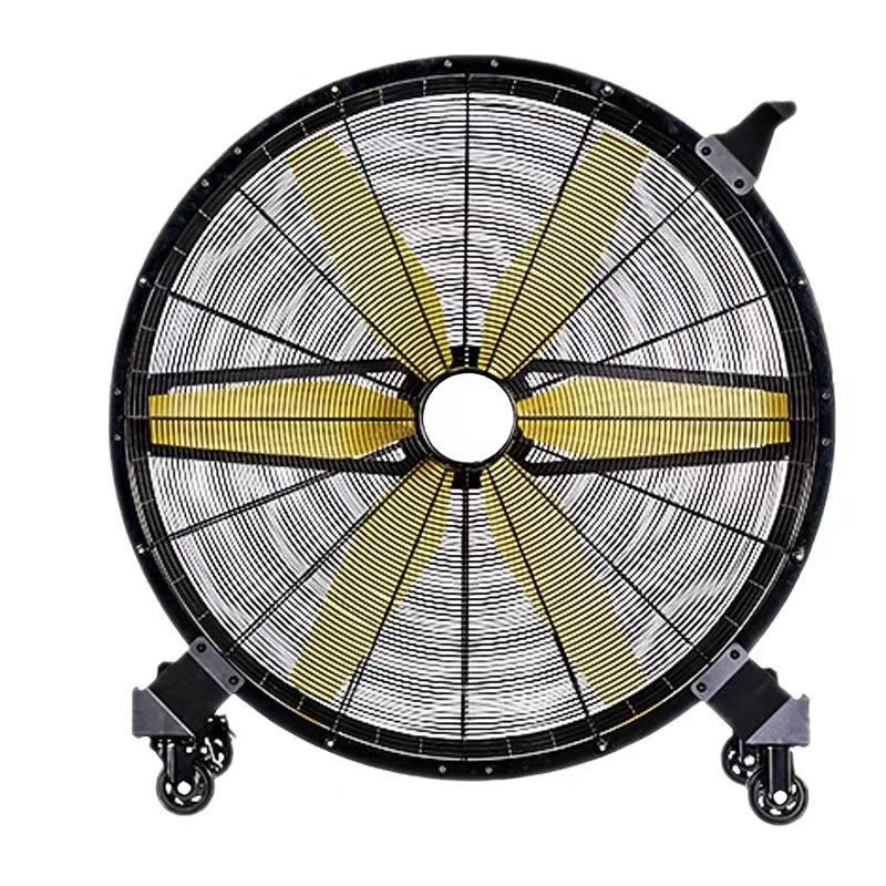 Industrial HVLS Big Standing Gym Huge Barrel Fans Portable Hvls Fan Floor Fan Large PMSM Motor for Gym air Circulation Cooling