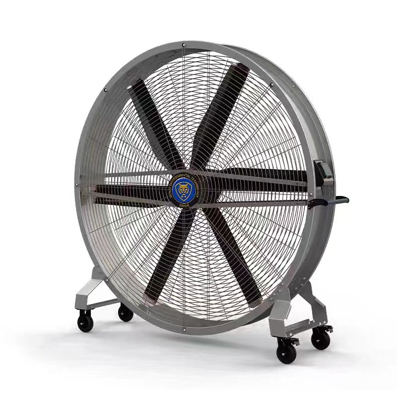Industrial HVLS Big Standing Gym Huge Barrel Fans Portable Hvls Fan Floor Fan Large PMSM Motor for Gym air Circulation Cooling